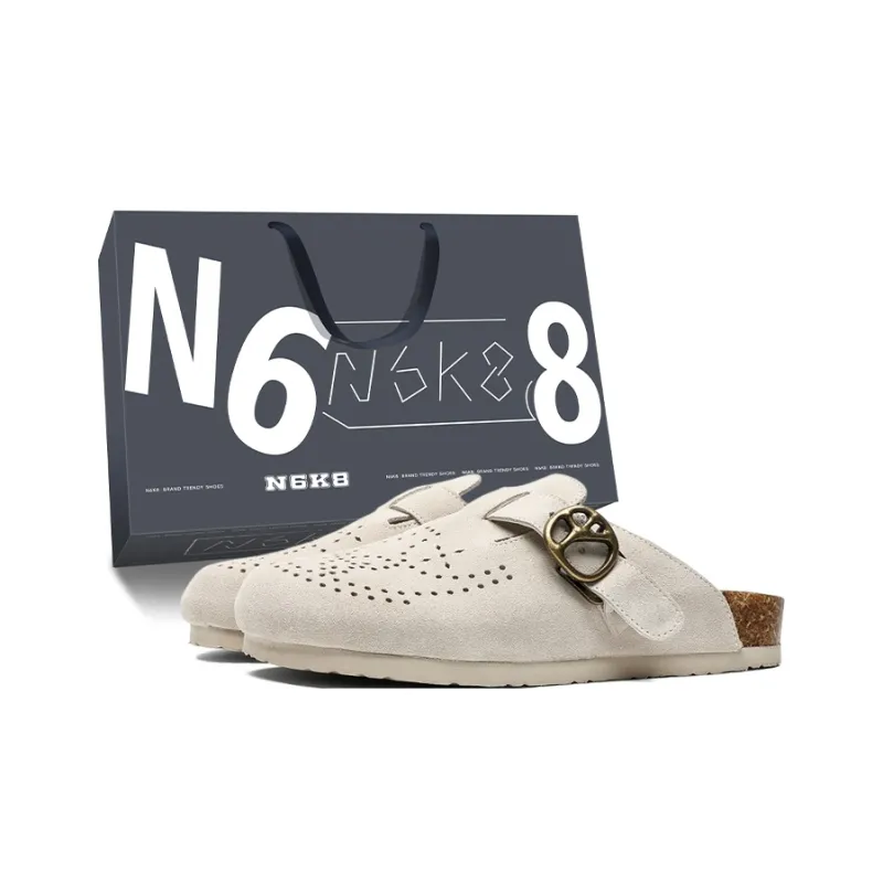 N6K8 Cut Out Slip Resistant Closed Toe Slippers Unisex-5