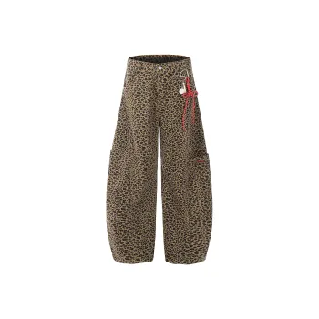GBXM Casual Pants Unisex Leopard Print