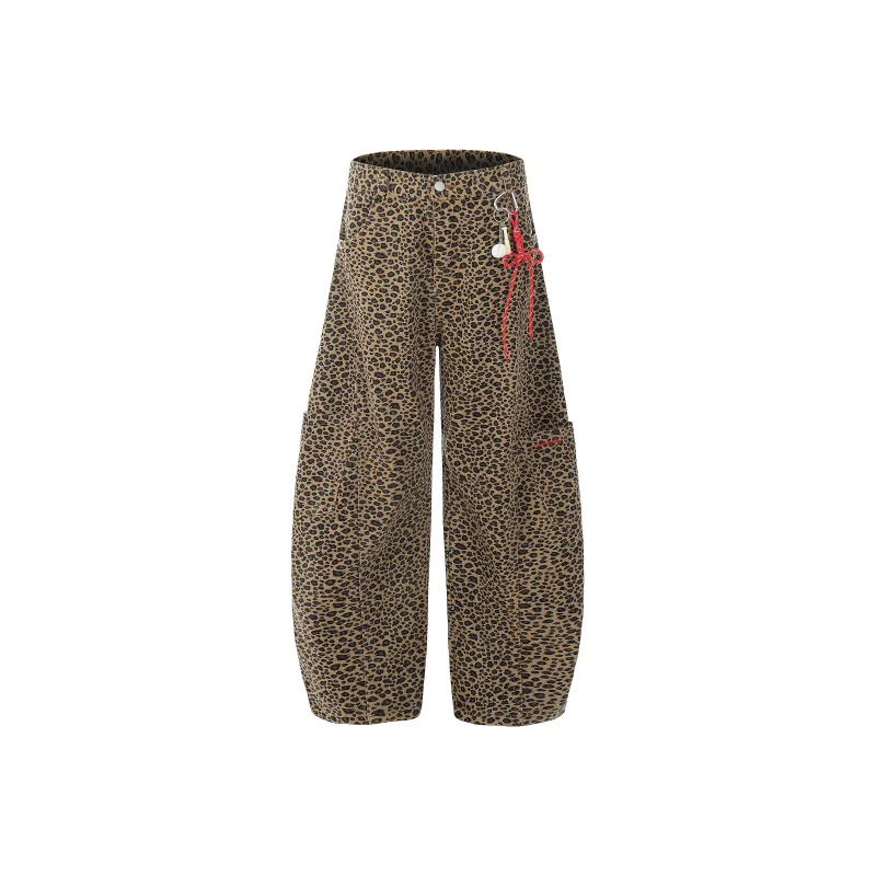 GBXM Casual Pants Unisex Leopard Print-0