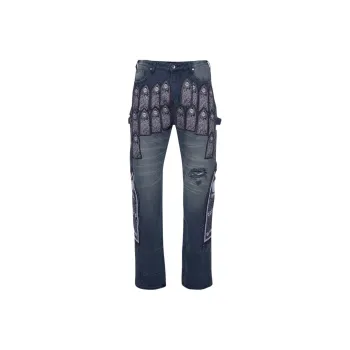 Who Decides War Distressed Straight-leg Jeans