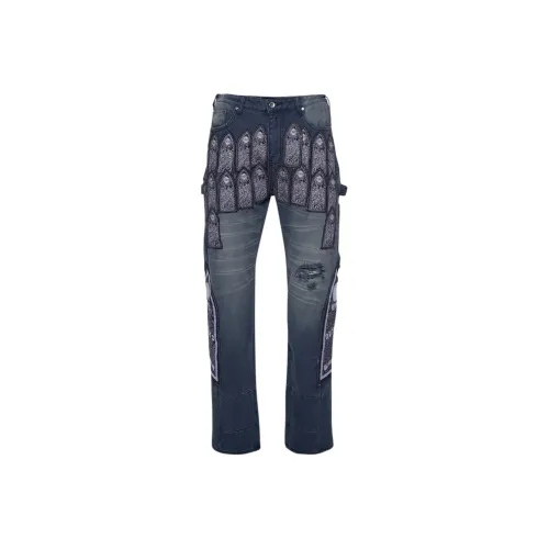 Who Decides War Distressed Straight-leg Jeans