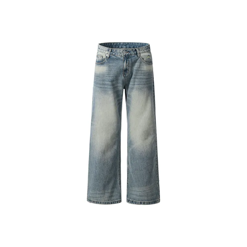 GBXM Jeans Unisex Washed Blue-0