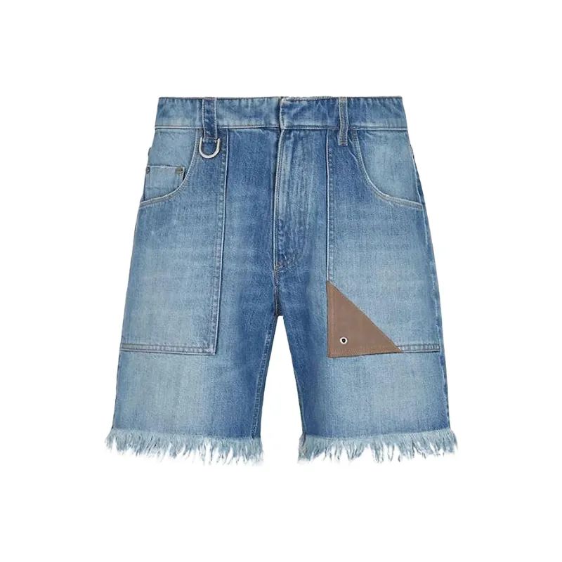 FENDI Denim Shorts Men Blue-0