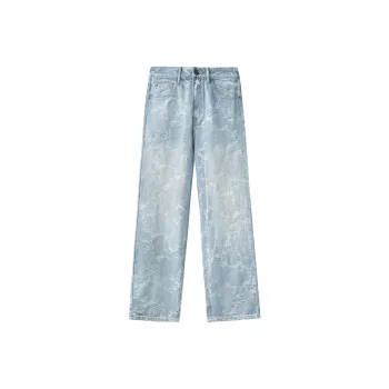 FAR BACK Jeans Unisex Washed Blue