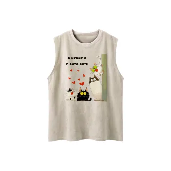 BONAS Couple Versatile Sleeveless T Shirt Unisex