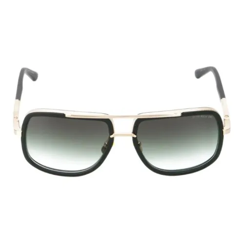 DITA Rectangular Sunglasses Unisex Black