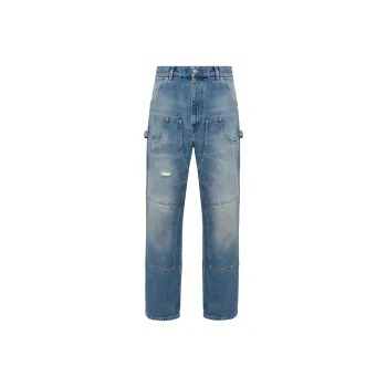MOSCHINO Distressed Straight Leg Jeans