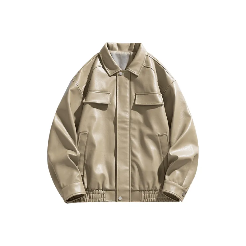 Universal Templates Leather Jacket Unisex-4