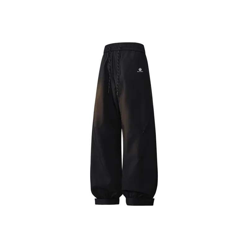 Supremo Cat Windbreaker Pants Unisex Black-0