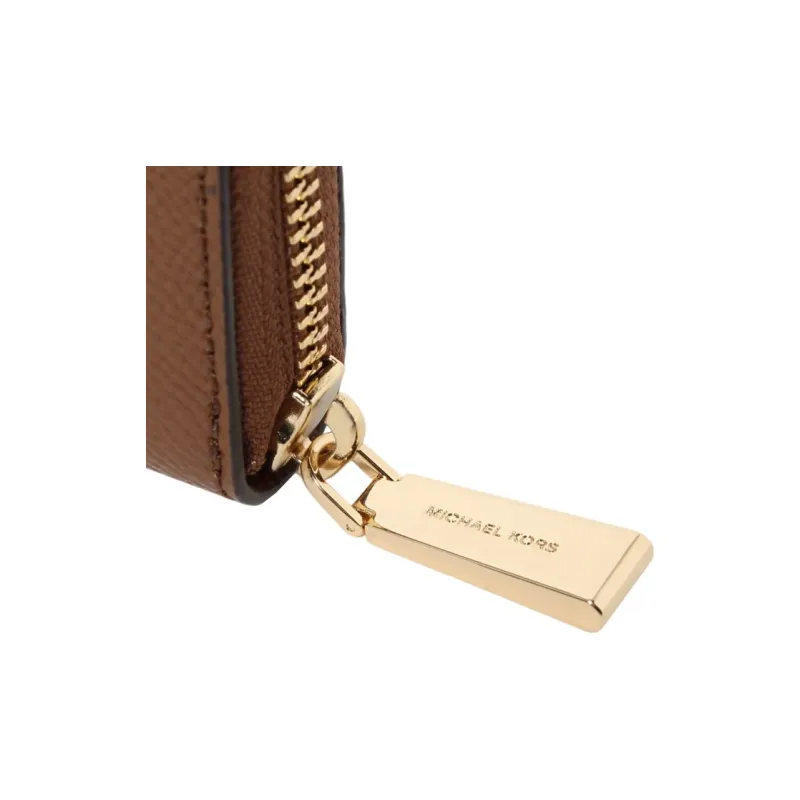 MICHAEL KORS Jet Set Charm Cow Leather Wallet Women's Brown-4