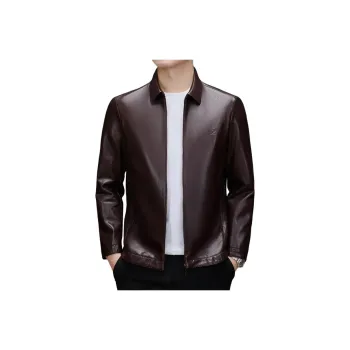 PIERRE CARDIN Leather Jacket Men's