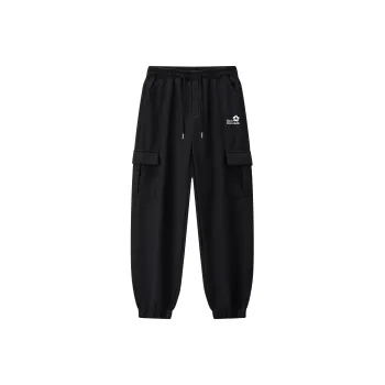 Small Columns Under The Sea Cargo Pants Unisex Black