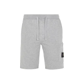 STONE ISLAND 64651 Cotton Fleece Garment Dyed Shorts