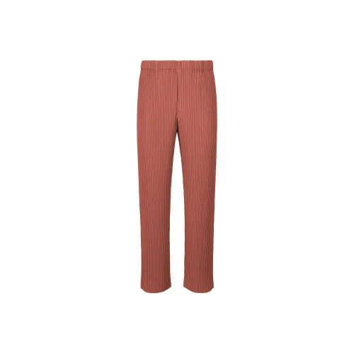 Homme Plissé Issey Miyake FW24 Casual Pants Men's Rost Red