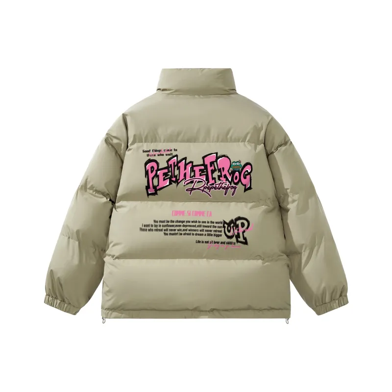 Pepe The Frog Puffer Jacket Unisex-10