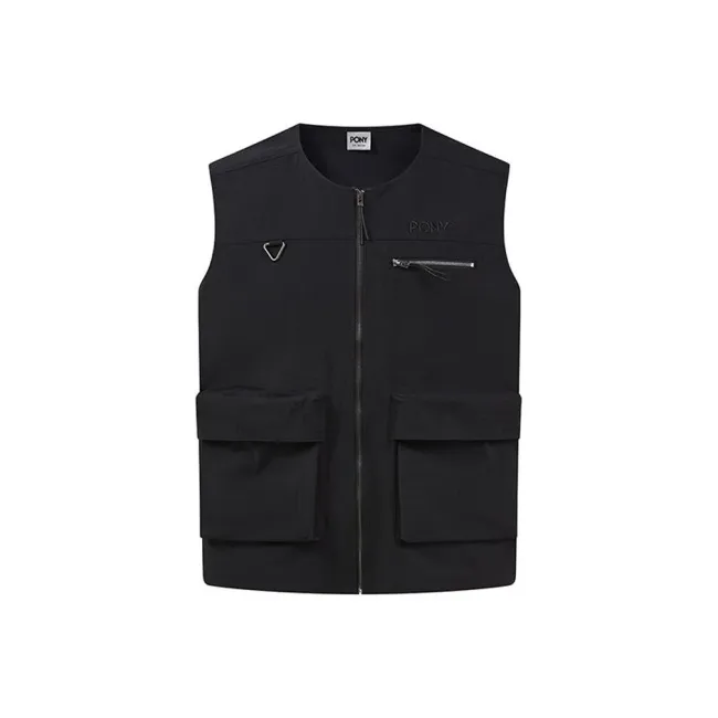 Pony Vests Men Black-0