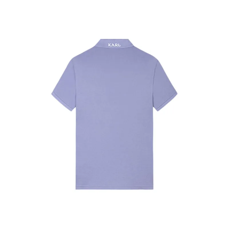 KARL LAGERFELD Polo Shirt Men's Purple-1