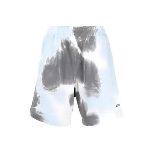 MSGM Tie Dyed Elastic Waist Shorts