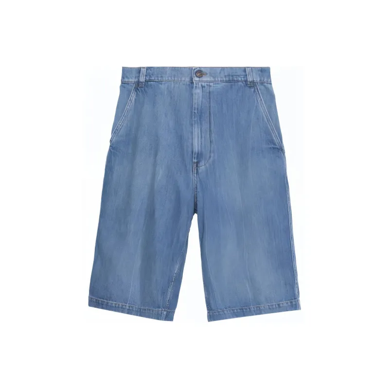 GUCCI Denim Shorts Men Blue-0