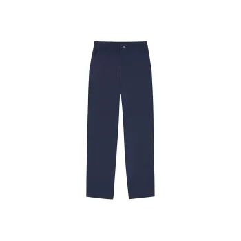 Maison Kitsune Logo Embroidered Straight Leg Trousers