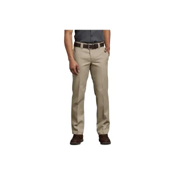 Dickies Slim Fit Straight Leg Work Pants Silver Casual Pants 873 FLEX Slim Fit Men's Khaki