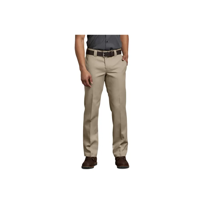Dickies Slim Fit Straight Leg Work Pants Silver Casual Pants 873 FLEX Slim Fit Men's Khaki-0