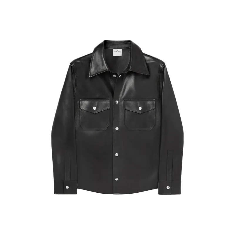 Courrèges Patch Pocket Leather Shirt-0