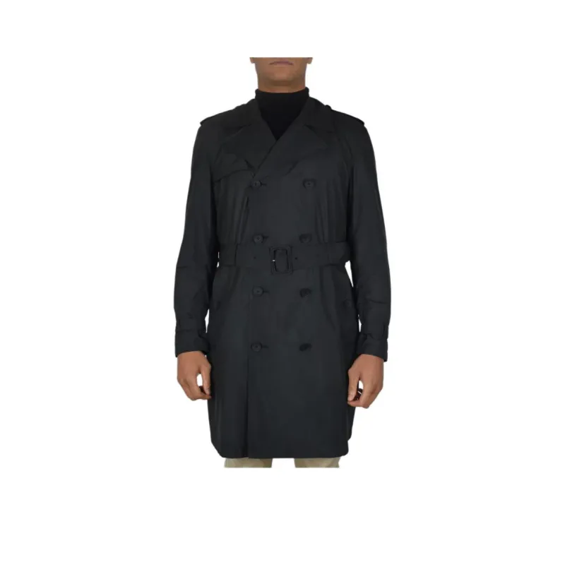 Valentino Trench Coat Men's Black-0