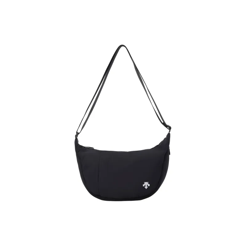 DESCENTE Nylon Crescent Bag, Shoulder Bag, Crossbody Bag Trumpets Women's Black-0