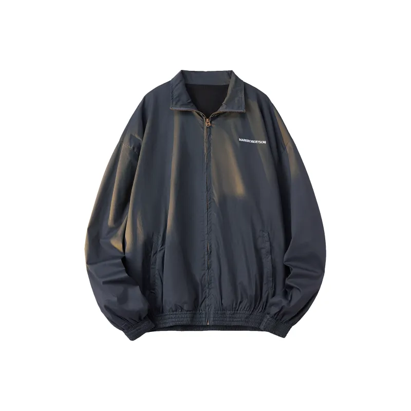 MARK ROBERTSON Zip Up Jackets Coat Unisex Dark Cyan-0