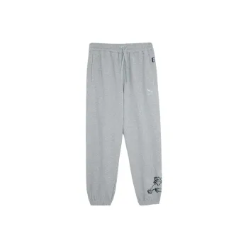 PUMA BZ CC Sweatpants Tr Casual Pants Men's Light Mixed Gray