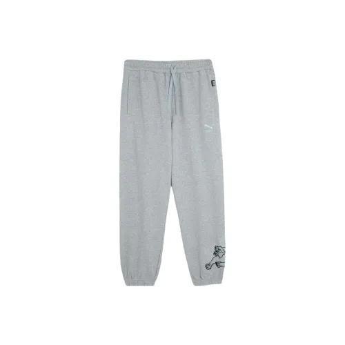 PUMA BZ CC Sweatpants Tr Casual Pants Men's Light Mixed Gray