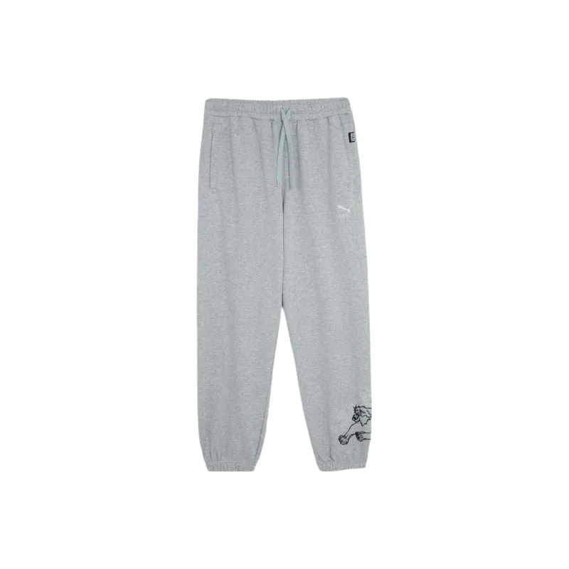 PUMA BZ CC Sweatpants Tr Casual Pants Men's Light Mixed Gray-0