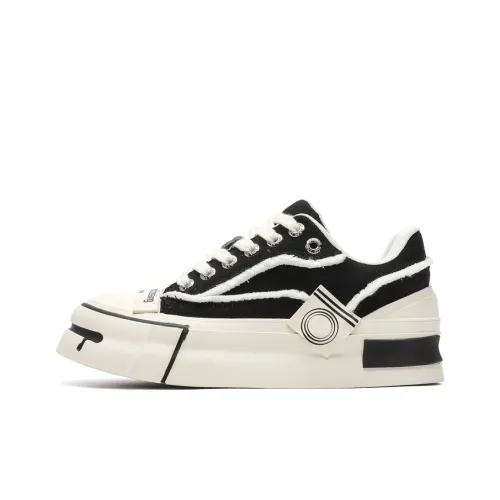 Hip Speed Low Top Casual Shoes Unisex Black