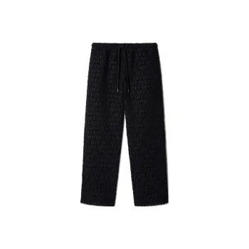 OFF-WHITE Off All Over Bouclé Casual Pant 'Black'