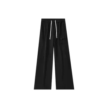 Menglaini Casual Pants Unisex Black
