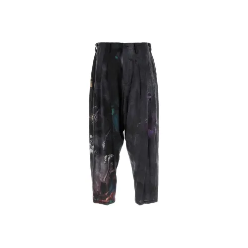 Yohji Yamamoto Pour Homme Abstract print Drop crotch Trousers