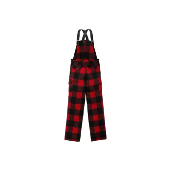 Filson FW24 Mackinaw Overalls Men's Red Black
