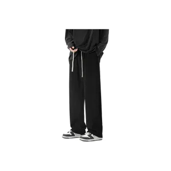 MIIOW Trendy Party Collection Fruit Print Collection Casual Pants Unisex Black