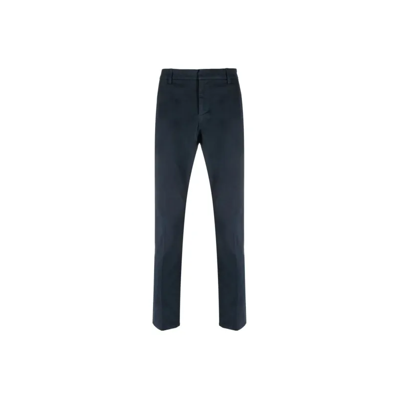Dondup Mid Rise Slim Fit Trousers-0
