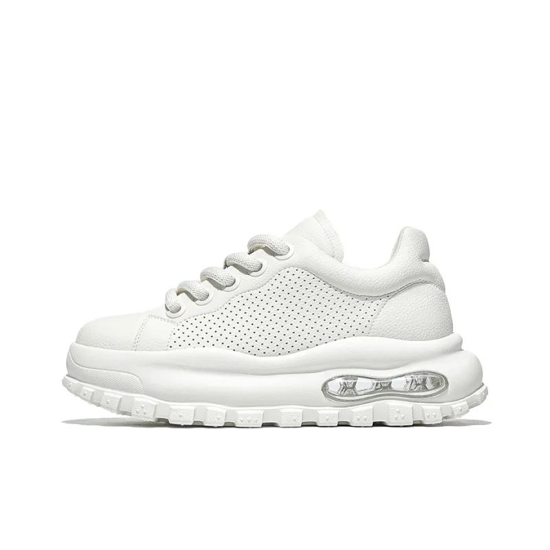 MOERBAI Marshmallow Breathable Height Increase Low Top Casual Shoes Men's-0