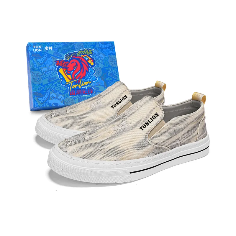 Tonlion Slip Resistant, Abrasion Resistant, Breathable, Lightweight Low Top Skateboard Shoes Men's-3