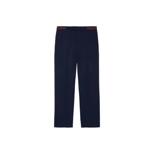 GUCCI Web stripe Trim Cropped Trousers
