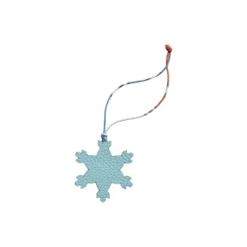 HERMES Taurillon Leather Bag Charm Bag Merch Women's Sky Blue