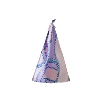 HERMES FUROSHIKI Silk One Shoulder Handbag Women's Light Purple