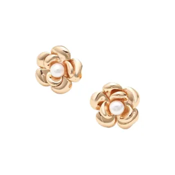 GL GEMLOVE S925 Silver, Pearl Stud Earrings Women's