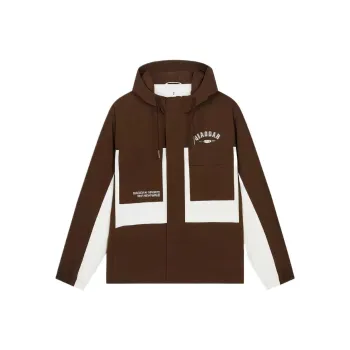 QIAODAN Trench Coat Men's Sandalwood Brown Cream White