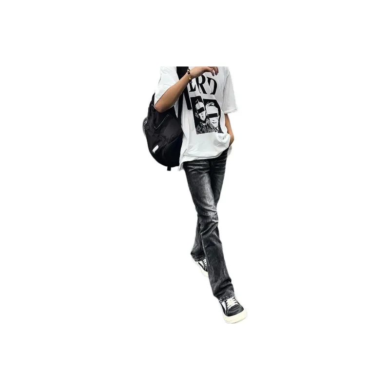 BENGEN Jeans Unisex Black Gray Color-0
