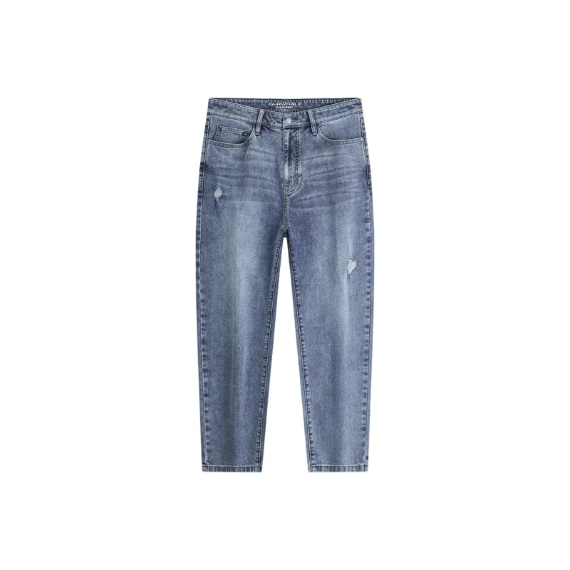 FAIRWHALE Jeans Unisex Medium Blue-0