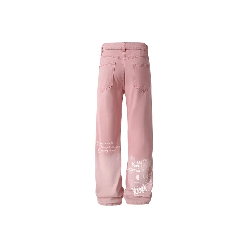Qnxeey Jeans Unisex-14